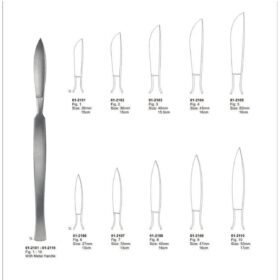 Premium Surgical Dissecting Knives – Full Set with Metal Handle