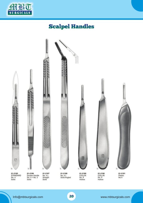 Scalpel Handles – Surgical Precision with Solid and Hollow Grip Options