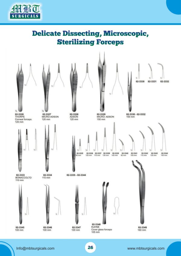 Microscopic Dissecting Forceps – Fine Precision Tools for Sterile Surgery
