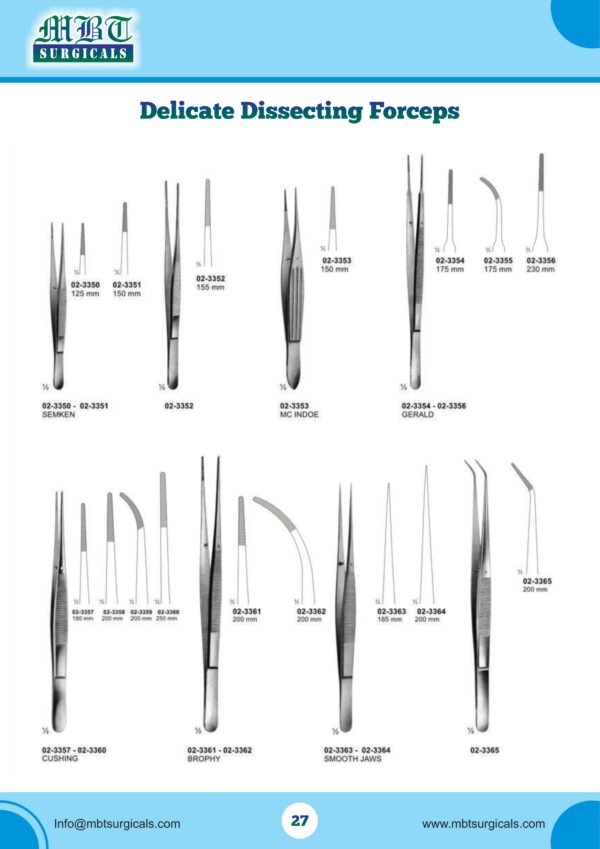 Delicate Dissecting Forceps – Precision Surgical Instruments for Fine Dissection