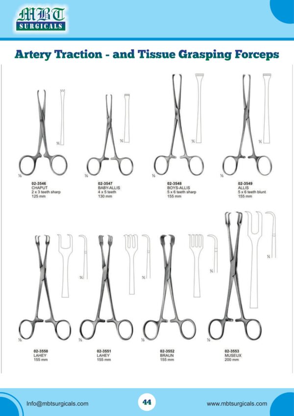 CHAPUT Artery and Tissue Grasping Forceps – 125mm | Surgical Precision