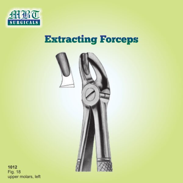 Fig 18 Upper Molar Forceps – Precision Dental Tool for Left-Side Extractions