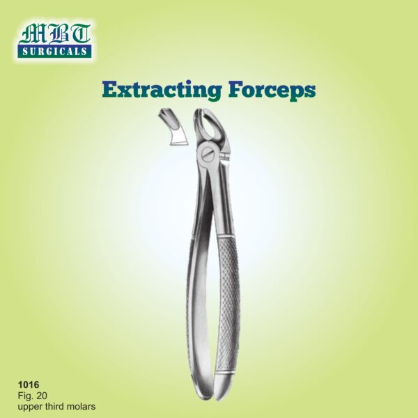 High-Grip Extracting Forceps Fig 20 – Upper Third Molars