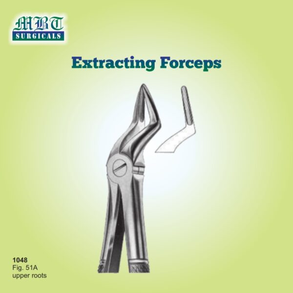 Durable Extracting Forceps Fig 51A – Precision Upper Root Tool