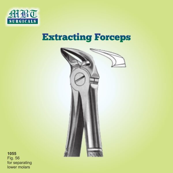 Durable Extracting Forceps Fig 56 – Lower Molar Separator
