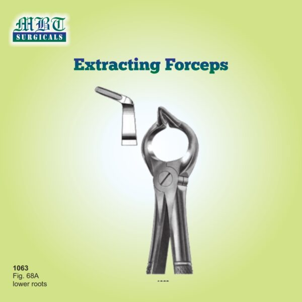 Premium Extracting Forceps Fig 68A – Accurate Lower Root Removal