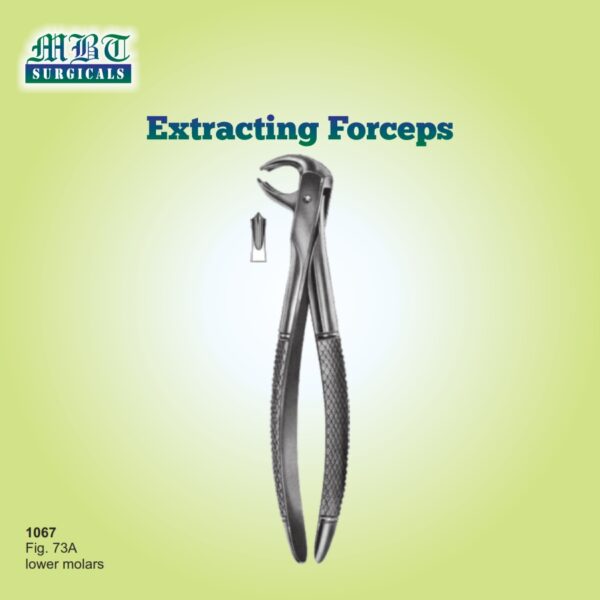 Reliable Extracting Forceps Fig 73A – Precision Tool for Lower Molars