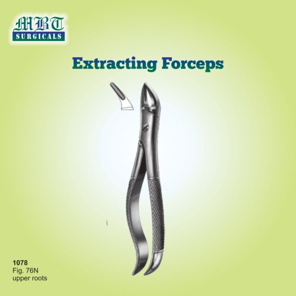 Extracting Forceps for Upper Roots – Fig. 76N by MBT Surgicals