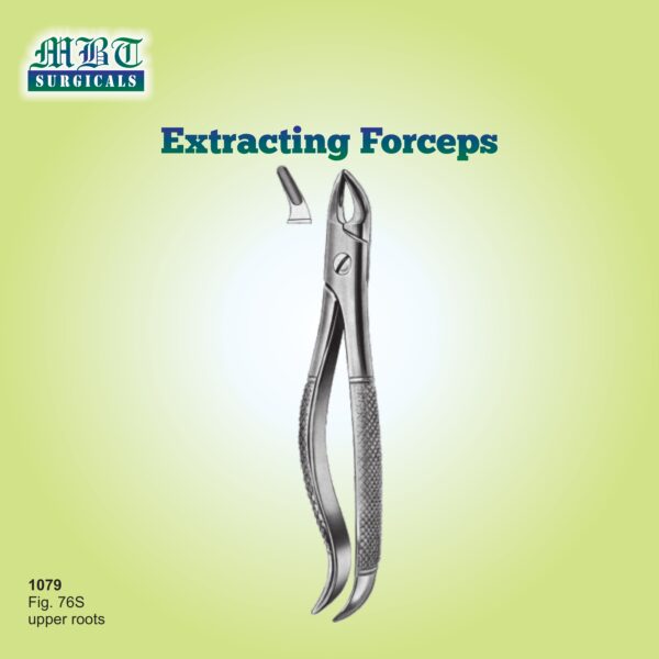 Extracting Forceps for Upper Roots – Fig. 76S by MBT Surgicals