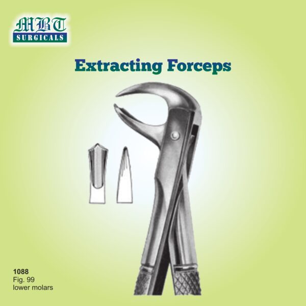 Extracting Forceps for Lower Molars – Fig. 99 by MBT Surgicals