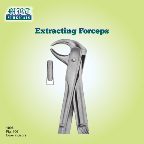 Extracting Forceps for Lower Incisors – Fig. 106 by MBT Surgicals