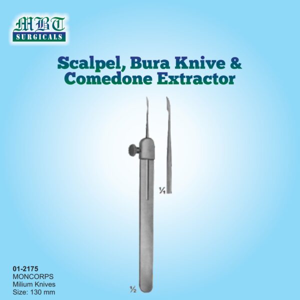 scalpel bura & comedone extractor
