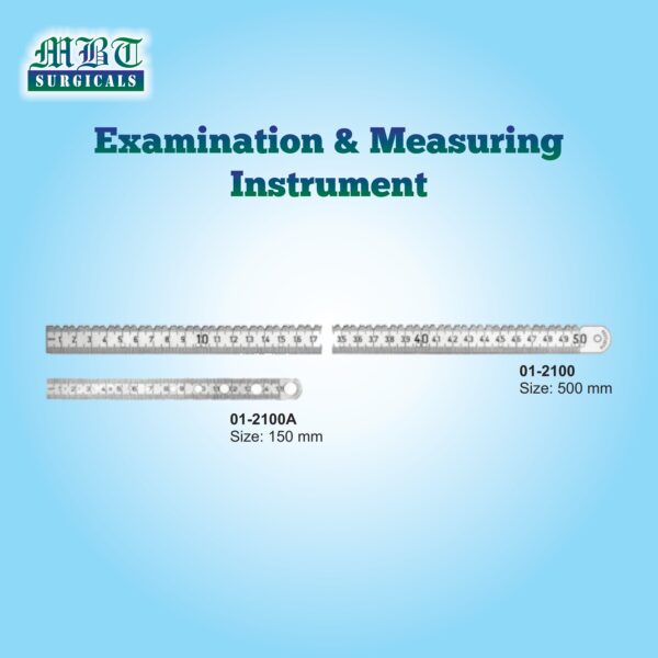 Stainless Steel Ruler – 150mm & 500mm Models by MBT Surgicals