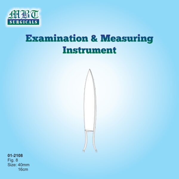 Examination Spatula – Fig. 8, 40mm Blade, 16cm | MBT Surgicals