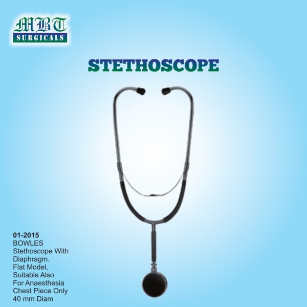 Reliable Flat Stethoscope with Diaphragm | Bowles 40 mm Chest Piece