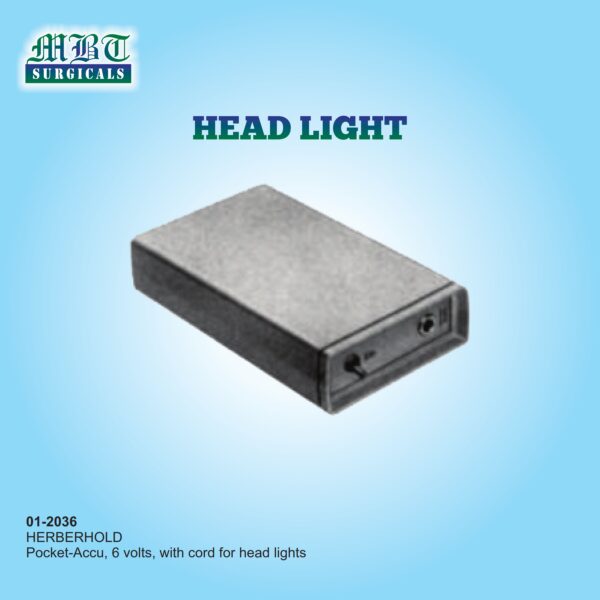 Reliable HERBERHOLD Pocket Accu for Head Light – 6V with Cord