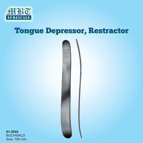 Buchwald Tongue Depressor – 180 mm Stainless Steel Tool | MBT Surgicals