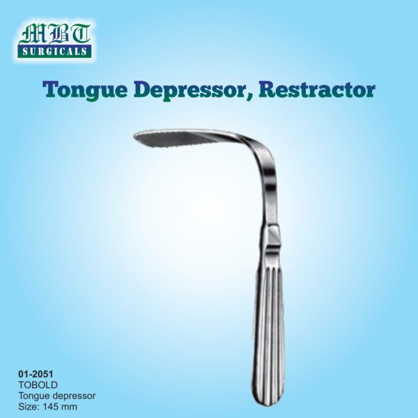 Tobold Tongue Depressor – 145mm Stainless Steel Oral Retractor