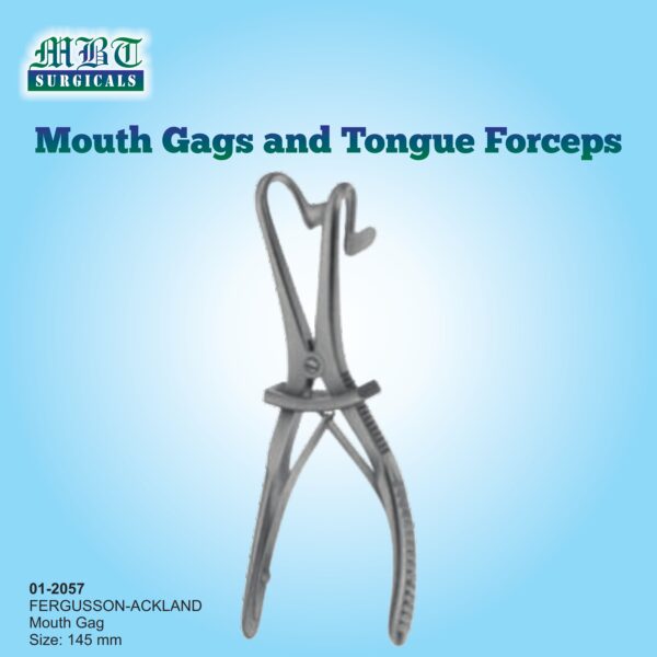 Fergusson-Ackland Mouth Gag – 145mm Secure Locking Oral Retractor