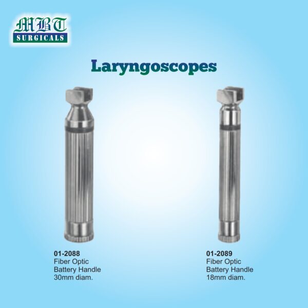 Premium Fiber Optic Battery Handle – 30mm & 18mm for Laryngoscopes
