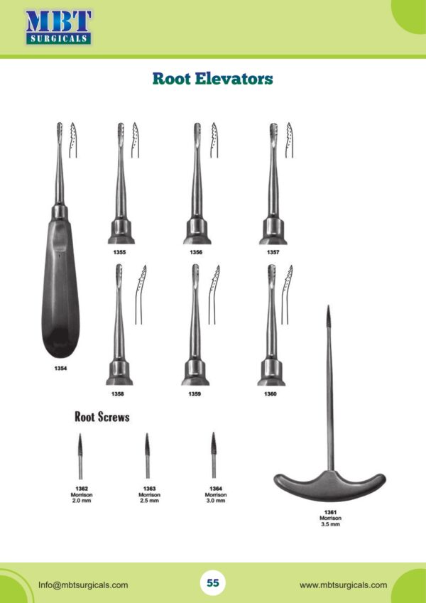 Root Elevator 1354 – Ergonomic Dental Tool for Precise Extractions