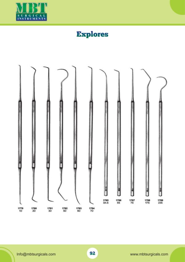 Dental Explorers Set – Precision Tactile Diagnostic Tools for Dentistry