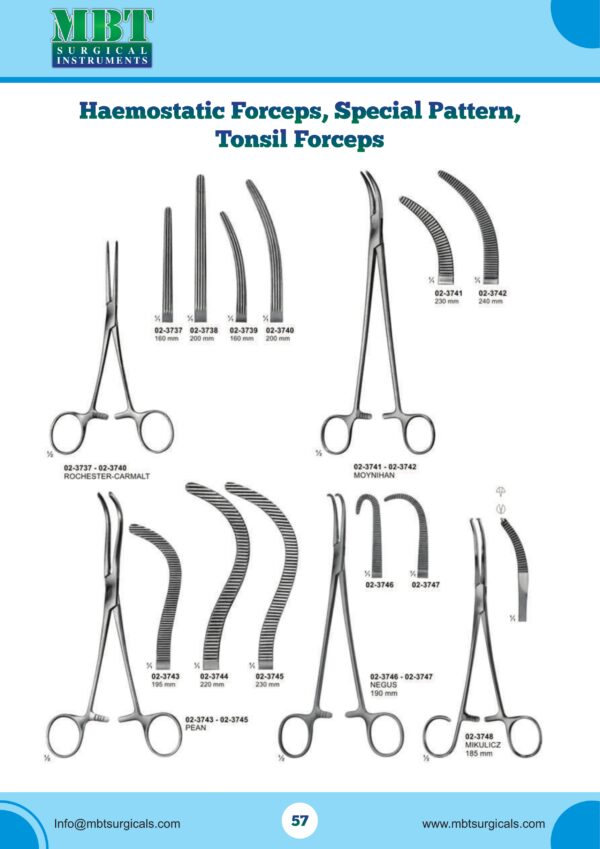 Rochester-Carmalt Haemostatic Forceps 160mm – Surgical Clamp with Longitudinal Serrations