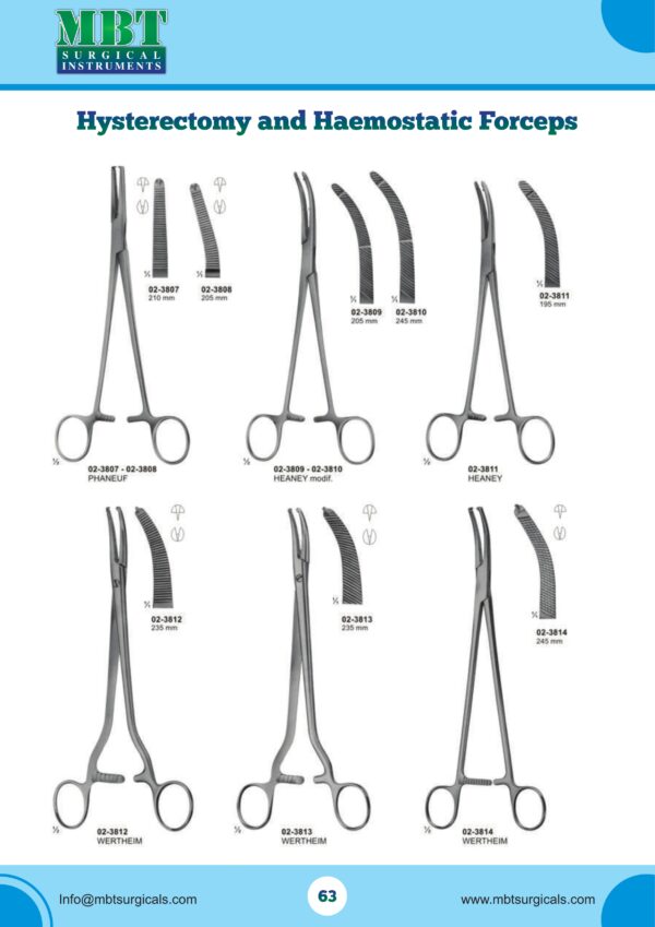Phaneuf Hysterectomy Forceps – 210mm Surgical Haemostatic Clamp for OB/GYN Use