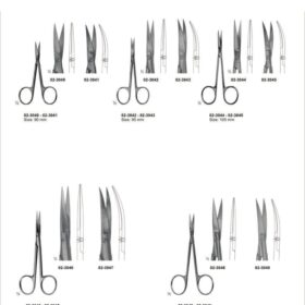 Delicate Surgical Scissors – Fine Curved & Straight Blades