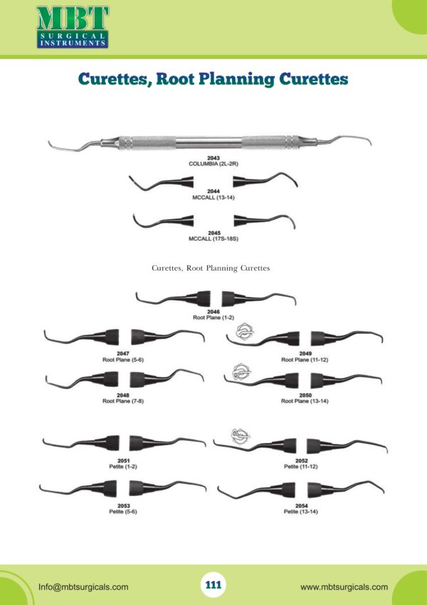 Curettes & Root Planning Curettes
