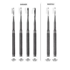 Gardner & Wakefield Bone Chisel Set – Gardner No. 1, No. 2, No. 5, No. 5R & Wakefield No. 1W, No. 2W – Bone Chisels Series