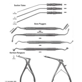 Suction Tubes, Bone Graft Pluggers & Kerrison Rongeurs – Implant Surgery Essentials