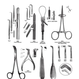 Advanced Crown Removal & Ligation Instruments – 12-Piece Prosthetic Extraction Series