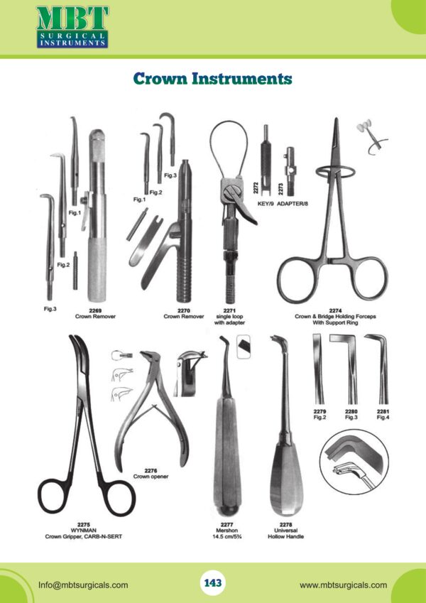 Advanced Crown Removal & Ligation Instruments – 12-Piece Prosthetic Extraction Series