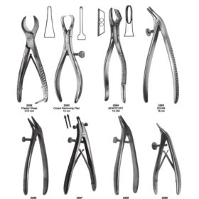 Precision Crown Removal & Telescoping Extraction Pliers – 8-Piece Dental Prosthetic Series