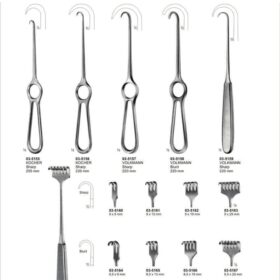 Bone Retractors & Volkmann Sharp and Blunt Retractors Set – Kocher & Volkmann Series – 13-Piece Bone Retraction Collection
