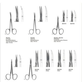 Premium Delicate Surgical Scissors – 120mm & 130mm Blades