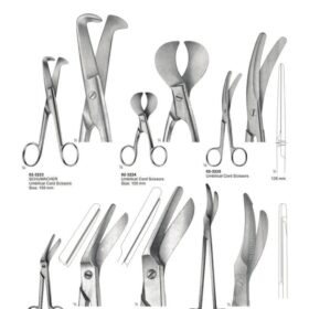 Obstetric Surgical Scissors Set – 6 Pc Cord & Episiotomy Series