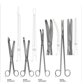 Bowel & Rectal Surgical Scissors Set – 4 Pc Precision Gastrointestinal Series