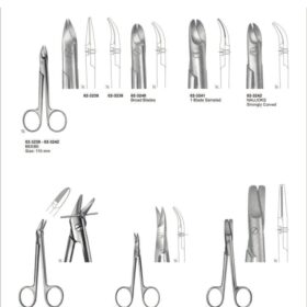 Wire and Plate Cutting Surgical Scissors Set – 8 Pc Ortho-Dental Series