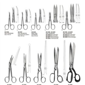 Nail and Bandage Scissors Set – 13 Pc Clinical Hygiene & Dressing Series