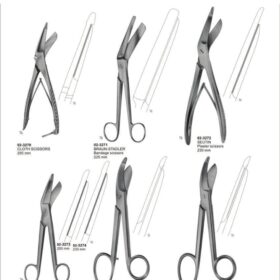 Bandage, Cloth & Plaster Scissors Set – 7 Pc Heavy-Duty Medical Cutting Series