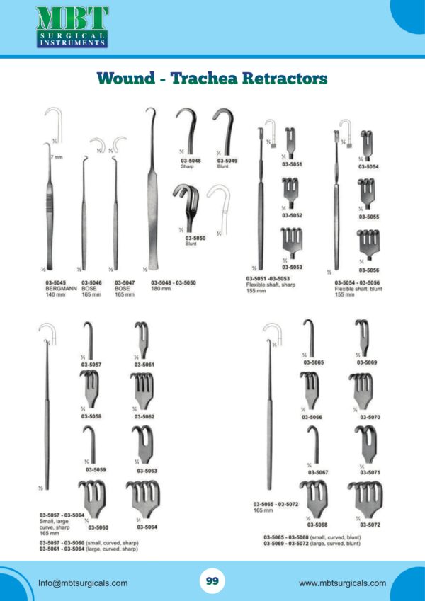 Wound & Trachea Retractor Set – 28 Pc Surgical Access and Retraction Series