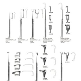 Triangle Handle Retractor Set – 17 Pc Mannerfelt, Saddle & Surgical Hook Series